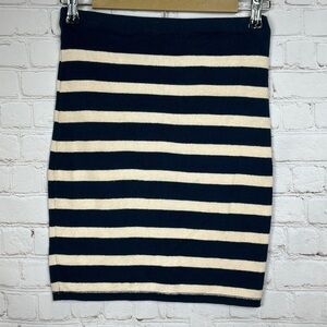 Sanctuary women’s cotton striped sweater pencil‎ fitted straight skirt, sz S
